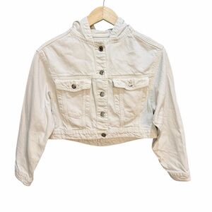 Zara Kids White Jean Jacket